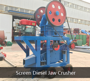 Screen Diesel Jaw Crusher